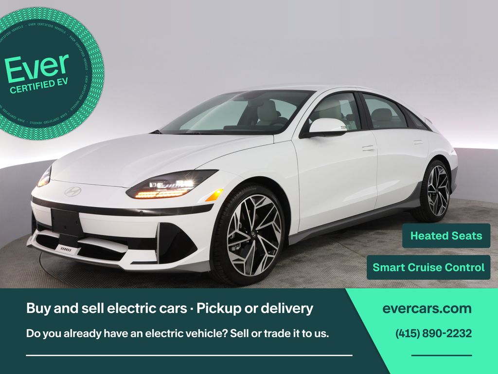 Serenity White 2024 Hyundai Ioniq 6 SEL RWD Sedan Rear-Wheel Drive 1-Speed Automatic