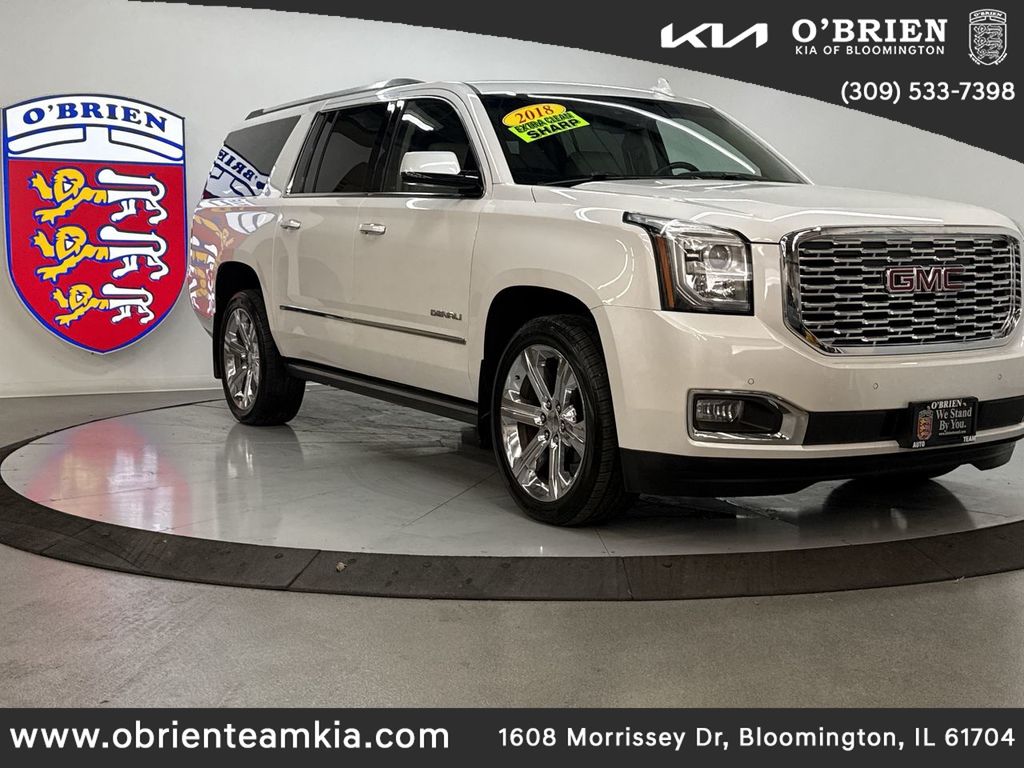 White Frost 2018 GMC Yukon XL Denali 4WD SUV / Crossover Four-Wheel Drive