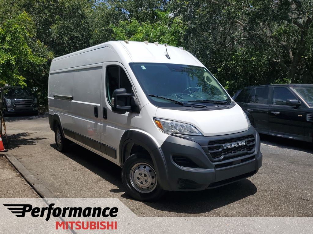 Bright White Clearcoat 2023 RAM ProMaster Van Front-Wheel Drive 9-Speed Automatic