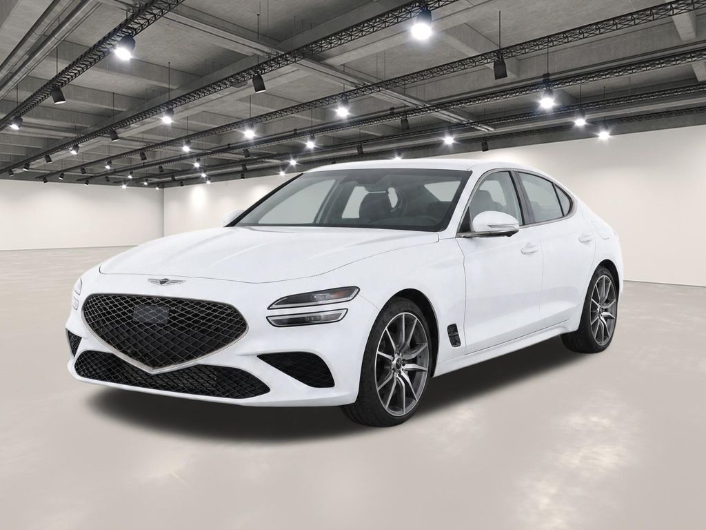 White 2025 Genesis G70 Sedan Rear-Wheel Drive 8-Speed Automatic