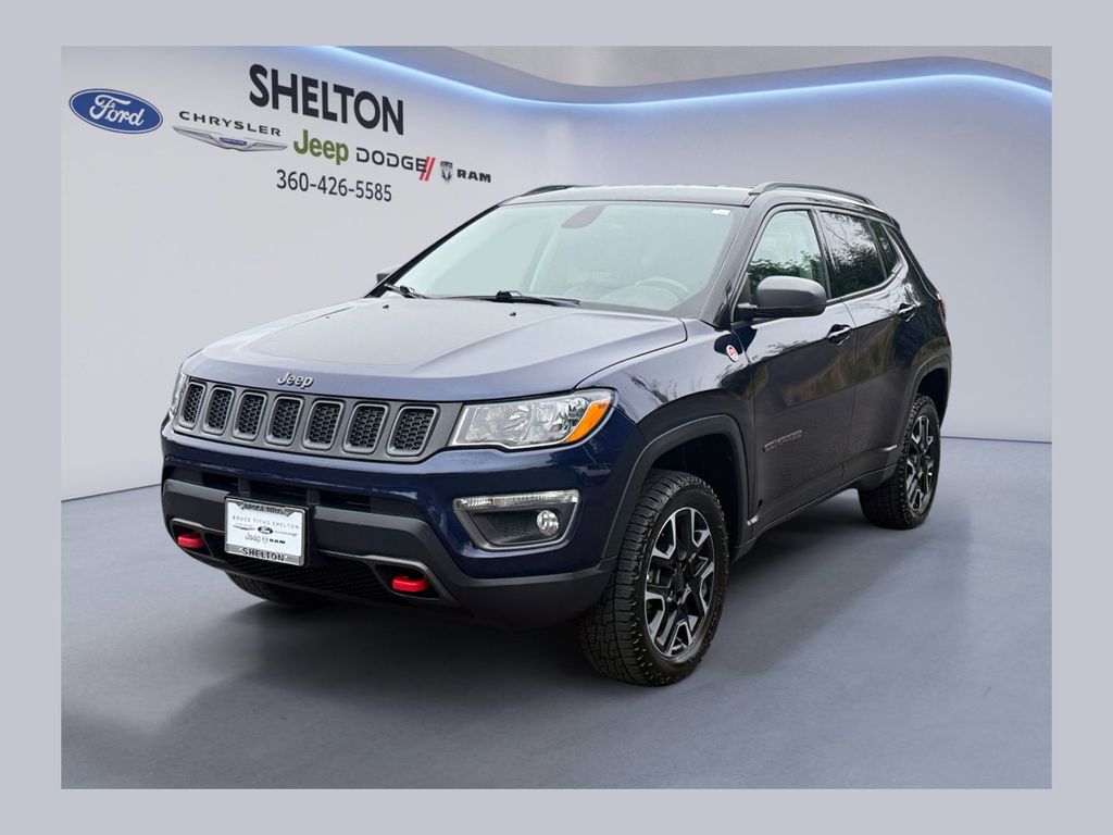 Jazz Blue Pearlcoat 2019 Jeep Compass SUV / Crossover Four-Wheel Drive 9-Speed Automatic