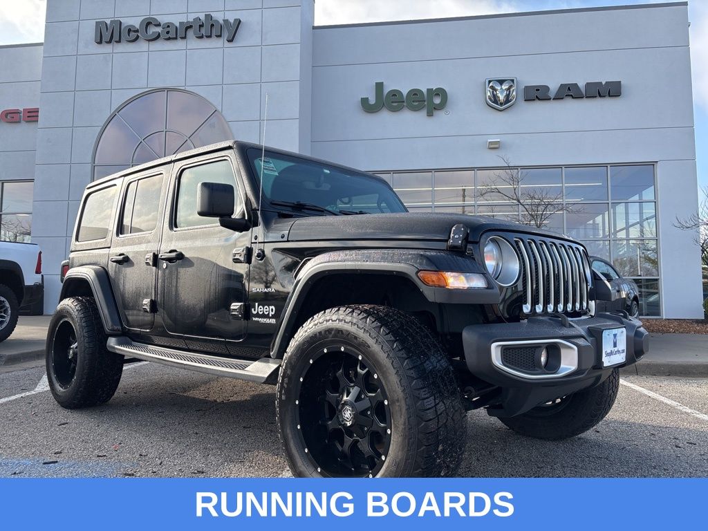 Black 2019 Jeep Wrangler Unlimited Sahara 4WD SUV / Crossover Four-Wheel Drive 8-Speed Automatic