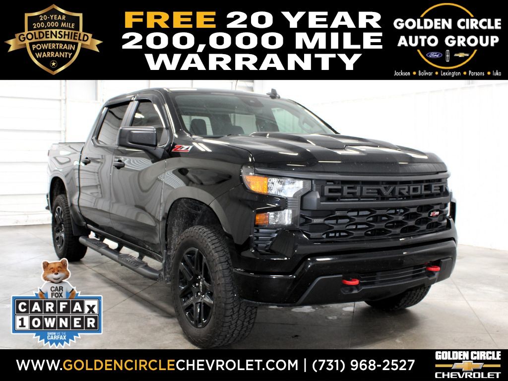 Black 2024 Chevrolet Silverado 1500 Pickup Truck Four-Wheel Drive Automatic