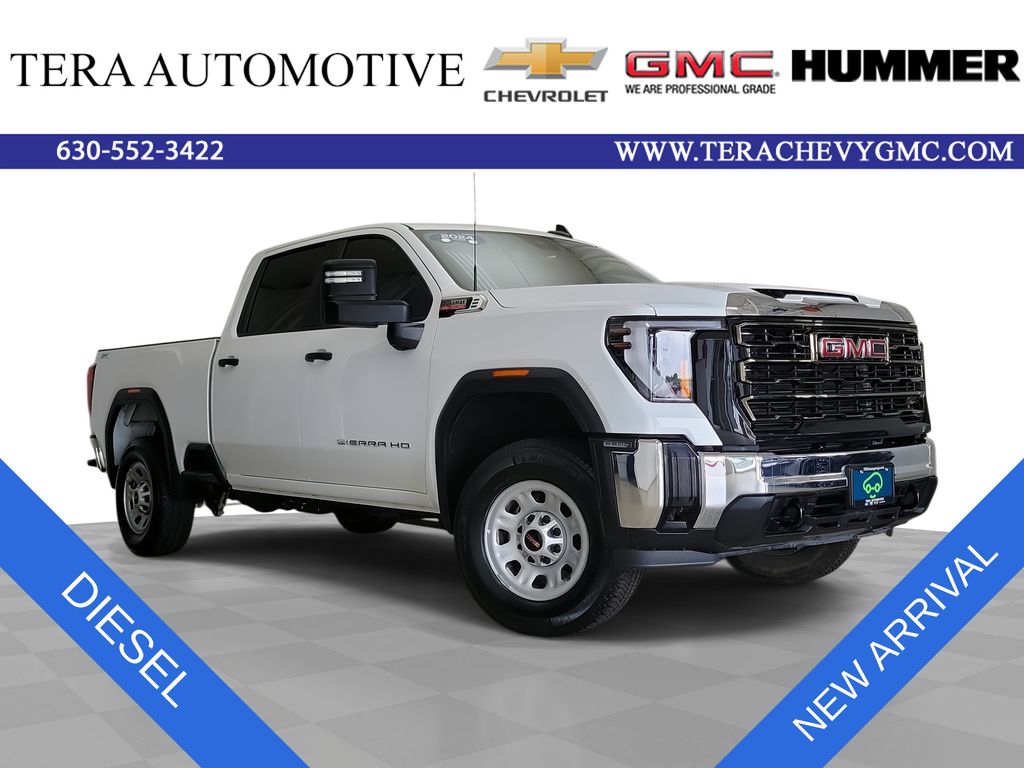 Summit White 2024 GMC Sierra 2500HD Pickup Truck Four-Wheel Drive Automatic