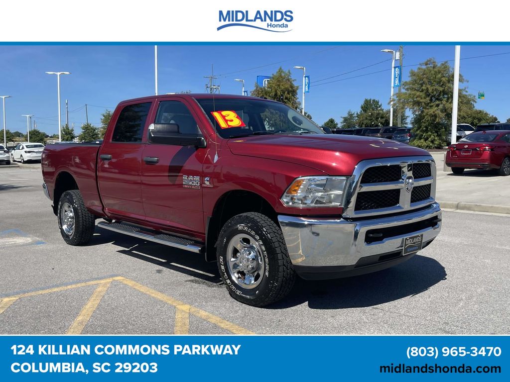 Deep Cherry Red Crystal Pearlcoat 2013 RAM 2500 Pickup Truck Four-Wheel Drive 6-Speed Automatic
