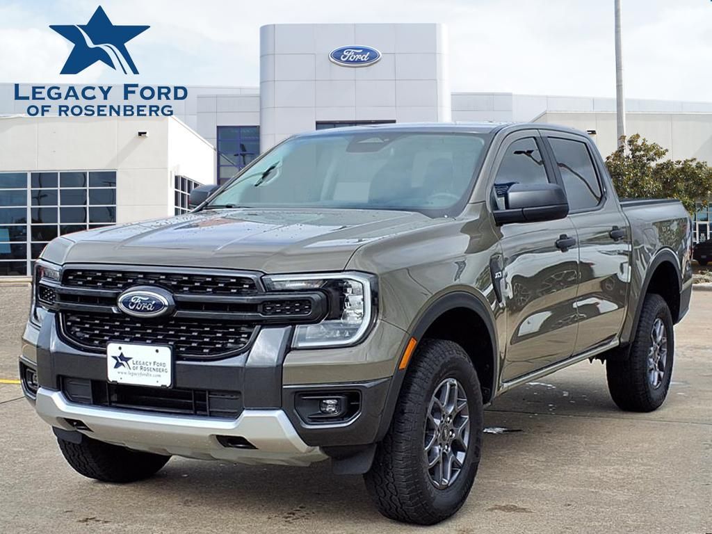 Marsh Gray 2025 Ford Ranger XLT SuperCrew 4WD Pickup Truck Four-Wheel Drive Automatic