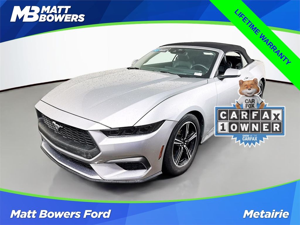 Silver Metallic 2025 Ford Mustang EcoBoost Premium Convertible RWD Convertible Rear-Wheel Drive Automatic