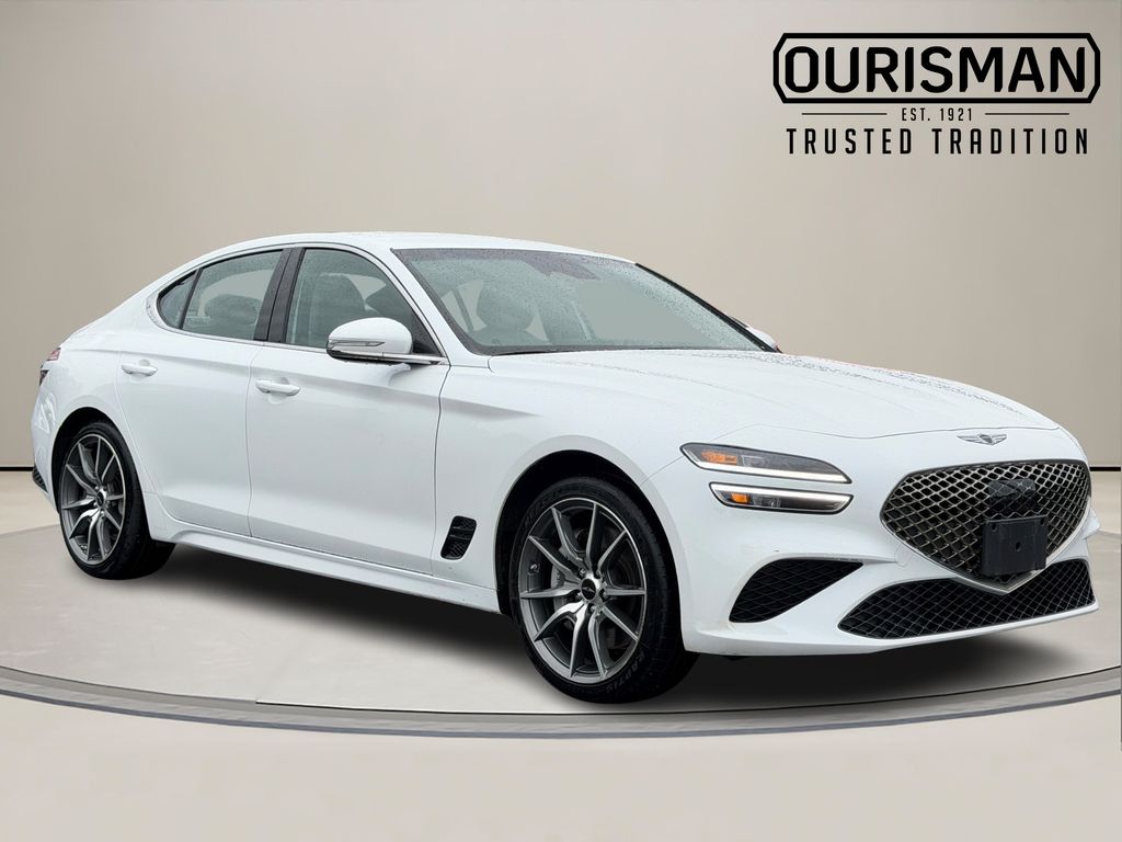 White 2025 Genesis G70 2.5T Standard RWD Sedan Rear-Wheel Drive 8-Speed Automatic