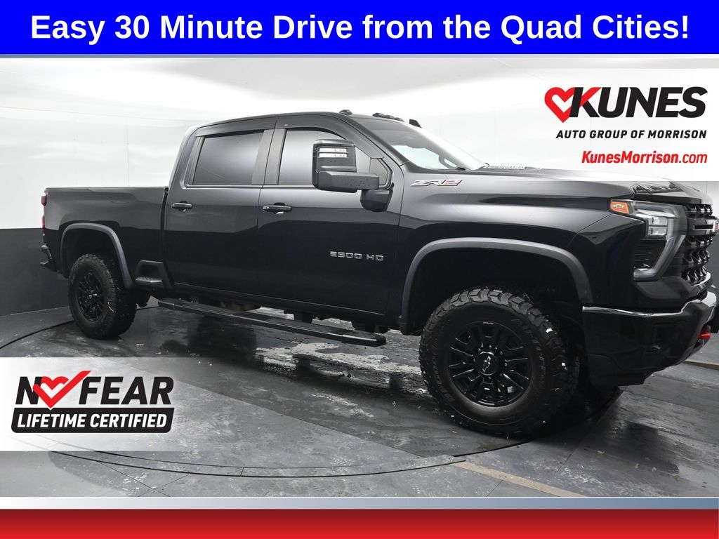 Black 2024 Chevrolet Silverado 2500HD Pickup Truck Four-Wheel Drive Automatic