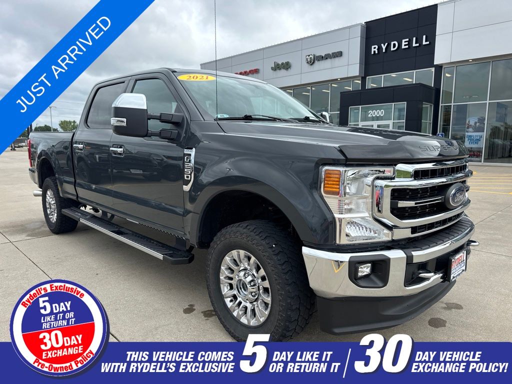 Gray Metallic 2021 Ford F-250 Super Duty Pickup Truck Four-Wheel Drive Automatic