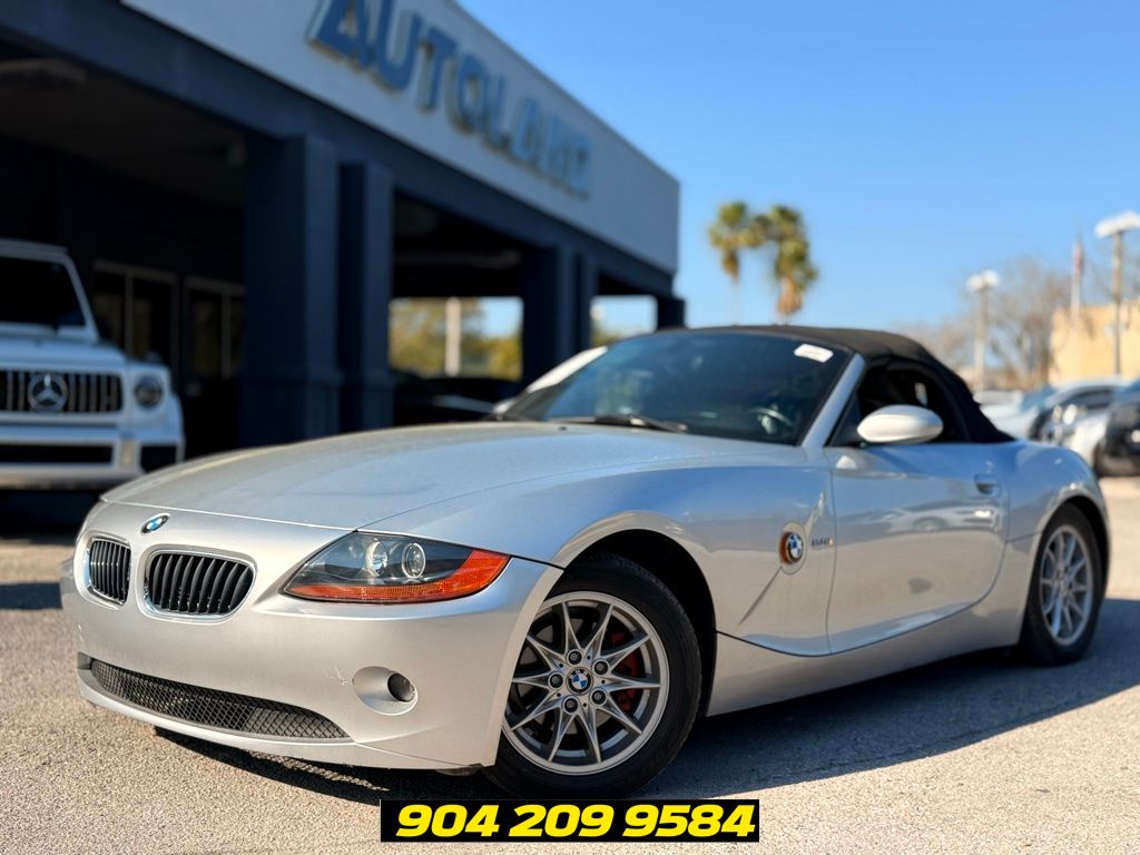 Titanium Silver Metallic 2003 BMW Z4 2.5i Roadster RWD Convertible Rear-Wheel Drive 5-Speed Manual