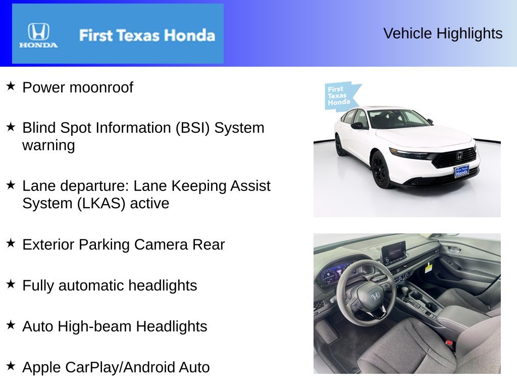 Used Car 2025 Honda Accord  Se For Sale Under $30,000 In Austin, Texas