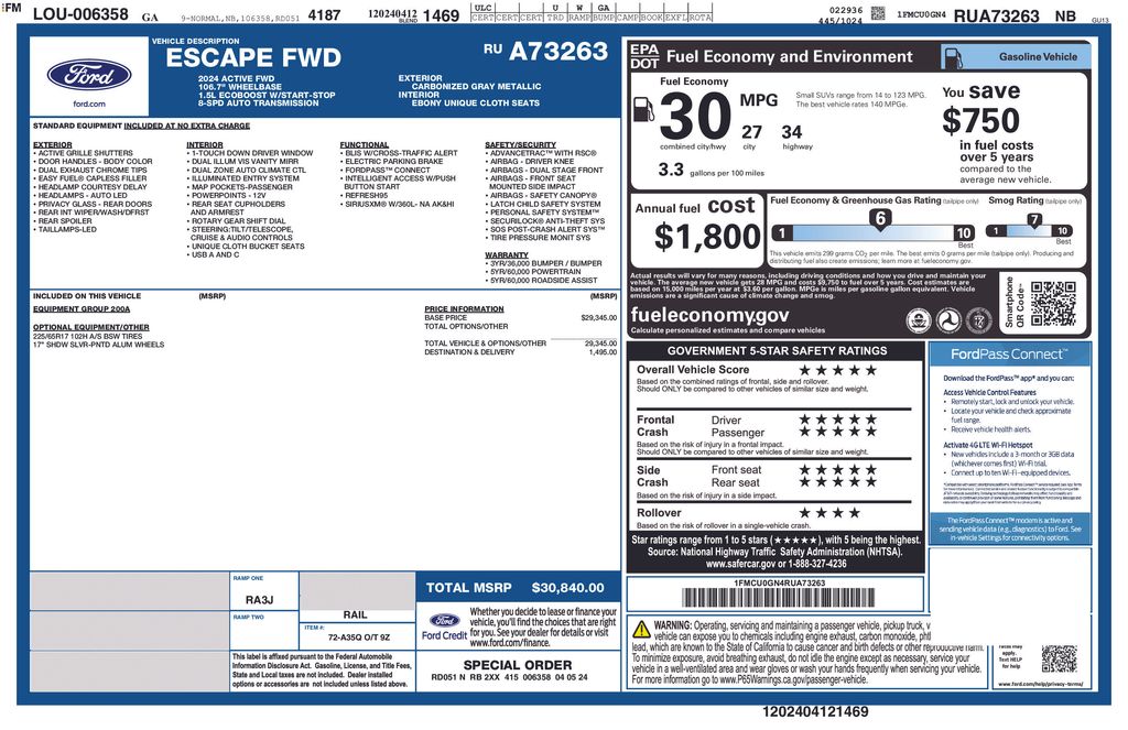 Used 2024 Gray Ford Active image 6