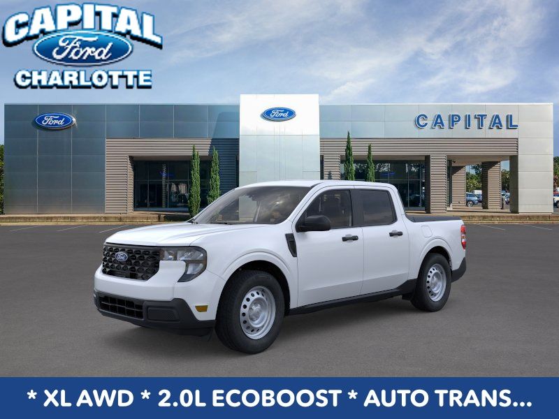 Space White Metallic 2025 Ford Maverick Pickup Truck All-Wheel Drive 8-Speed Automatic