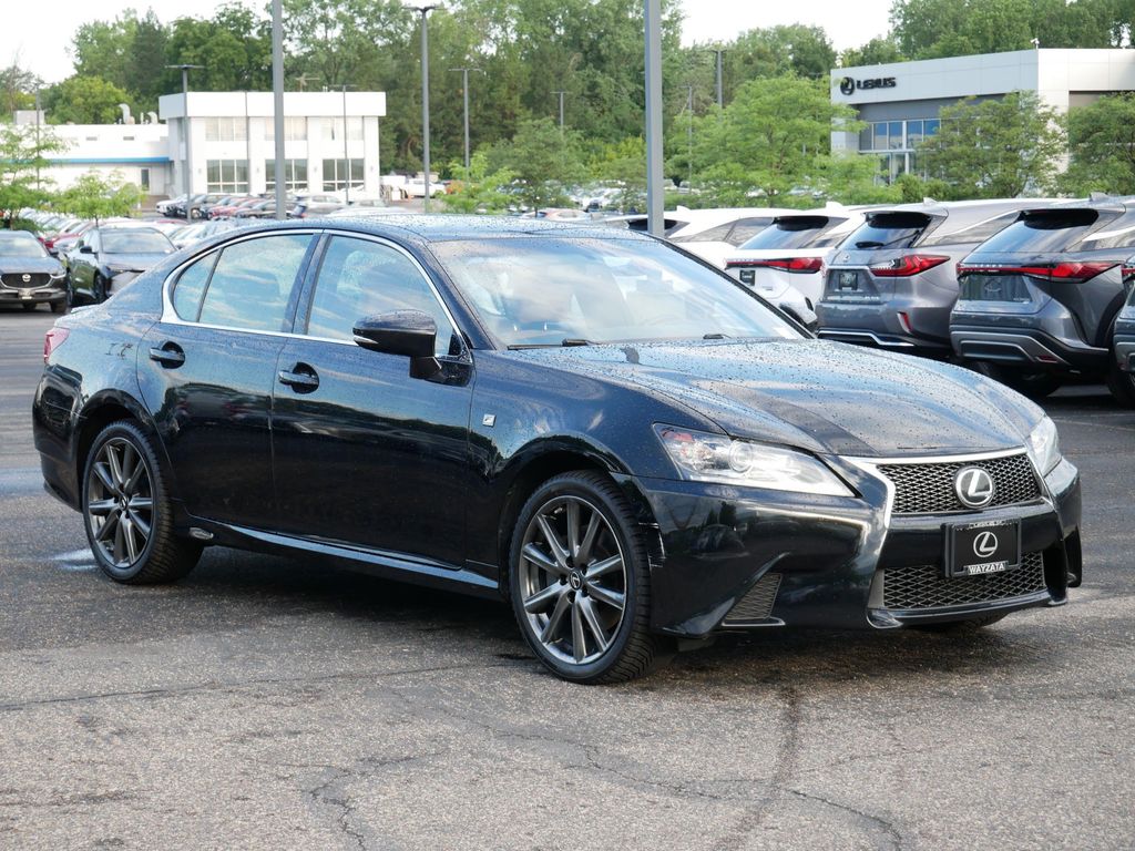 Black (Obsidian) 2015 Lexus GS Sedan All-Wheel Drive 6-Speed Automatic