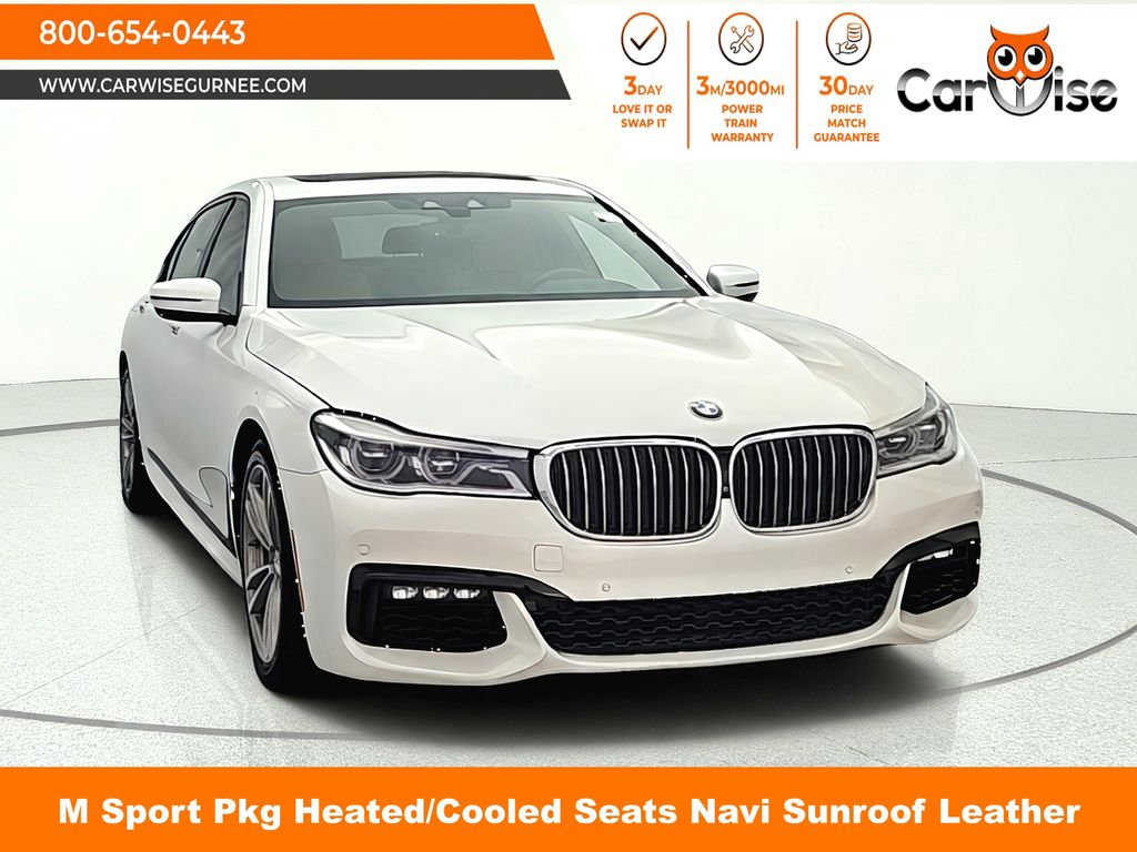 Mineral White Metallic 2019 BMW 7 Series Sedan All-Wheel Drive 8-Speed Automatic