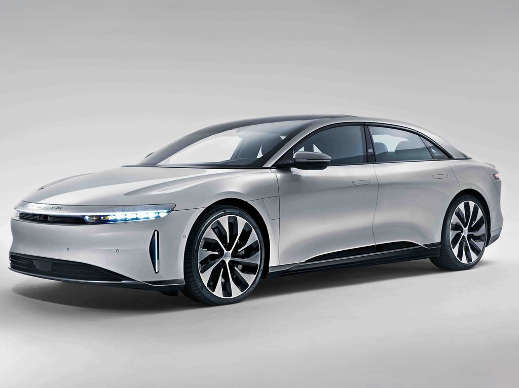 Silver 2022 Lucid Air Grand Touring AWD Sedan All-Wheel Drive 1-Speed Automatic