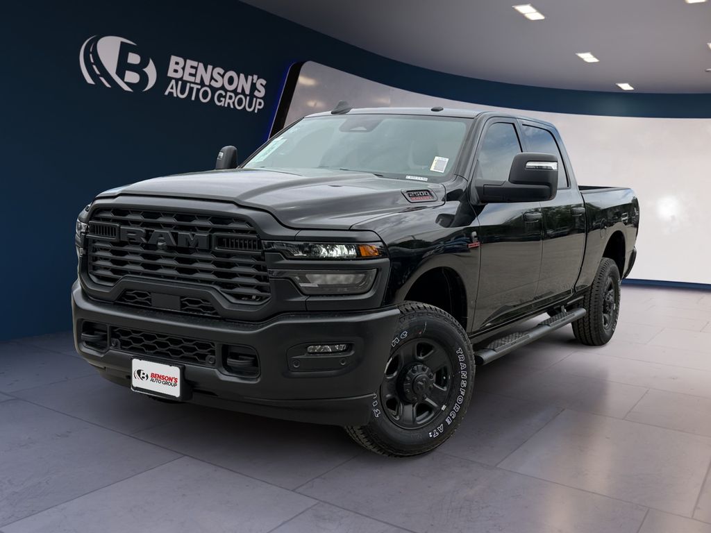 Diamond Black Crystal Pearlcoat 2026 RAM 2500 Tradesman Crew Cab 4WD Pickup Truck Four-Wheel Drive 8-Speed Automatic