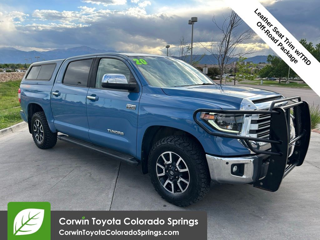 Cavalry Blue 2020 Toyota Tundra Pickup Truck Four-Wheel Drive 6-Speed Automatic