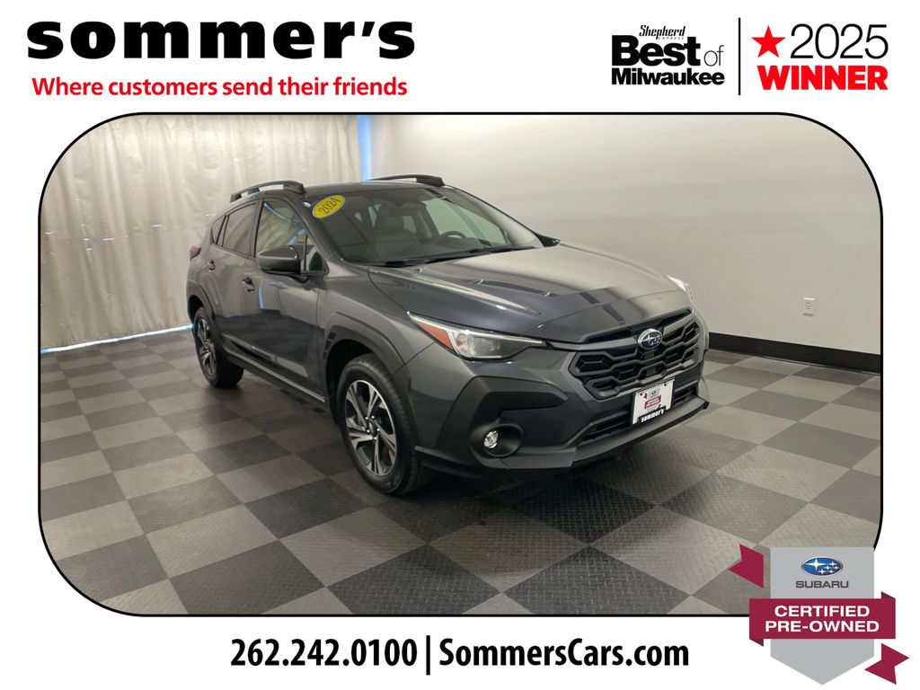 Magnetite Gray Metallic 2024 Subaru Crosstrek Premium AWD SUV / Crossover All-Wheel Drive Continuously Variable Transmission