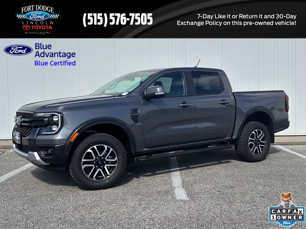 Carbonized Gray Metallic 2024 Ford Ranger Pickup Truck Four-Wheel Drive Automatic