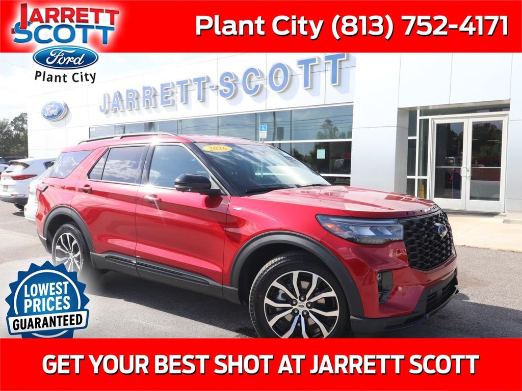 Rapid Red Metallic Tinted Clearcoat 2026 Ford Explorer ST-Line RWD SUV / Crossover Rear-Wheel Drive Automatic