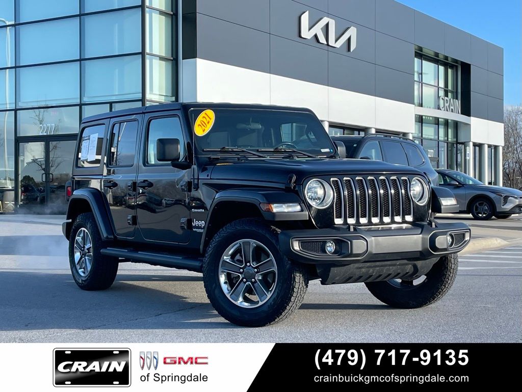 Black Clearcoat 2021 Jeep Wrangler SUV / Crossover Four-Wheel Drive 8-Speed Automatic