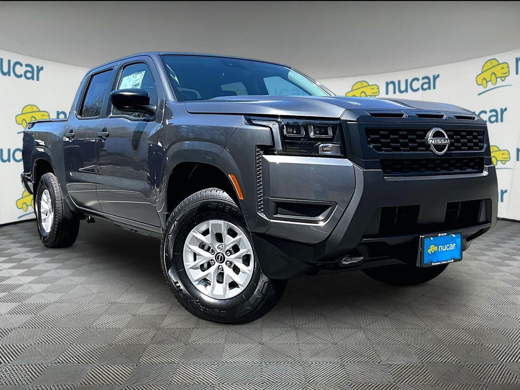 Gray (Gun Metallic) 2026 Nissan Frontier Pickup Truck Four-Wheel Drive 9-Speed Automatic Overdrive