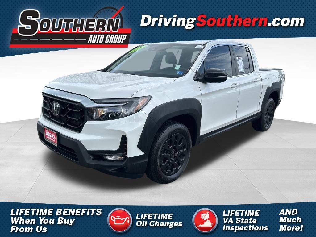 Lunar Silver Metallic 2023 Honda Ridgeline Pickup Truck All-Wheel Drive 9-Speed Automatic