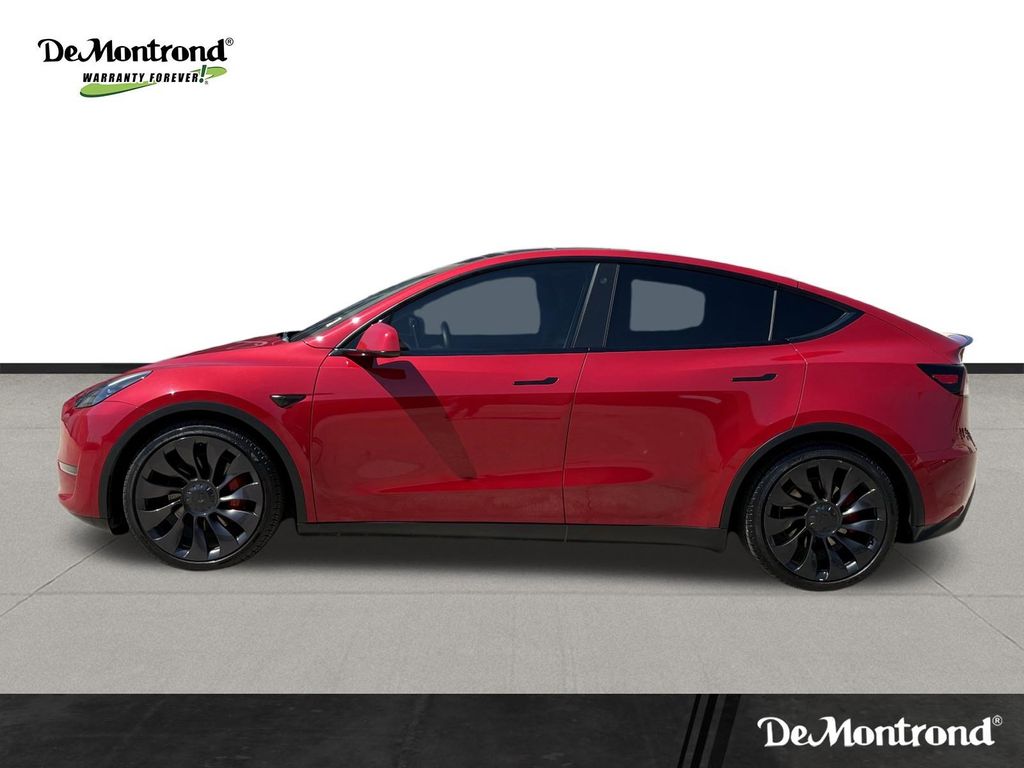 2021 Tesla Model Y Performance Red at Shottenkirk Kia Fort Bend