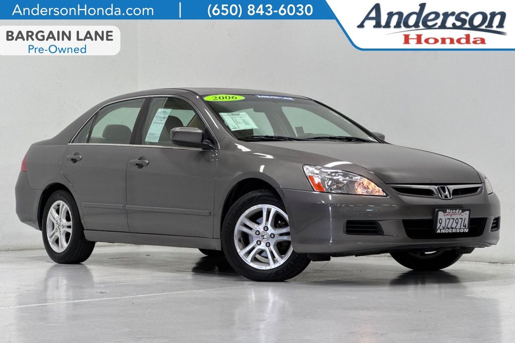 Brown 2006 Honda Accord Sedan Front-Wheel Drive 5-Speed Automatic Overdrive