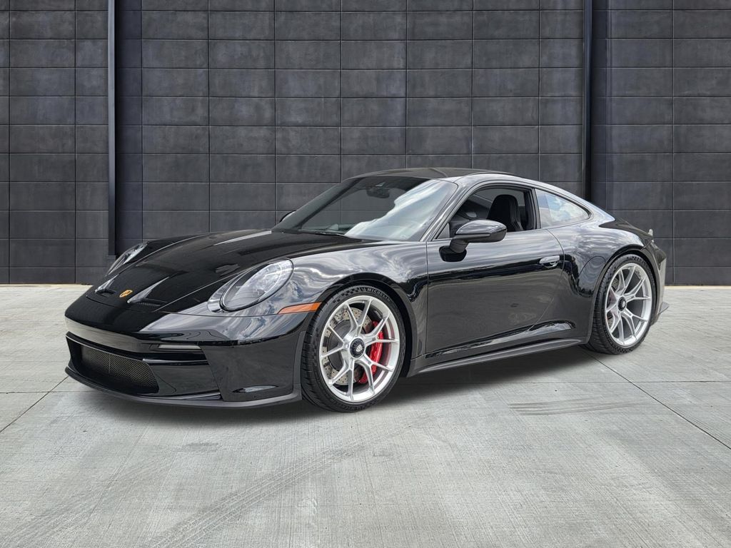 Black 2023 Porsche 911 Coupe Rear-Wheel Drive 6-Speed Manual
