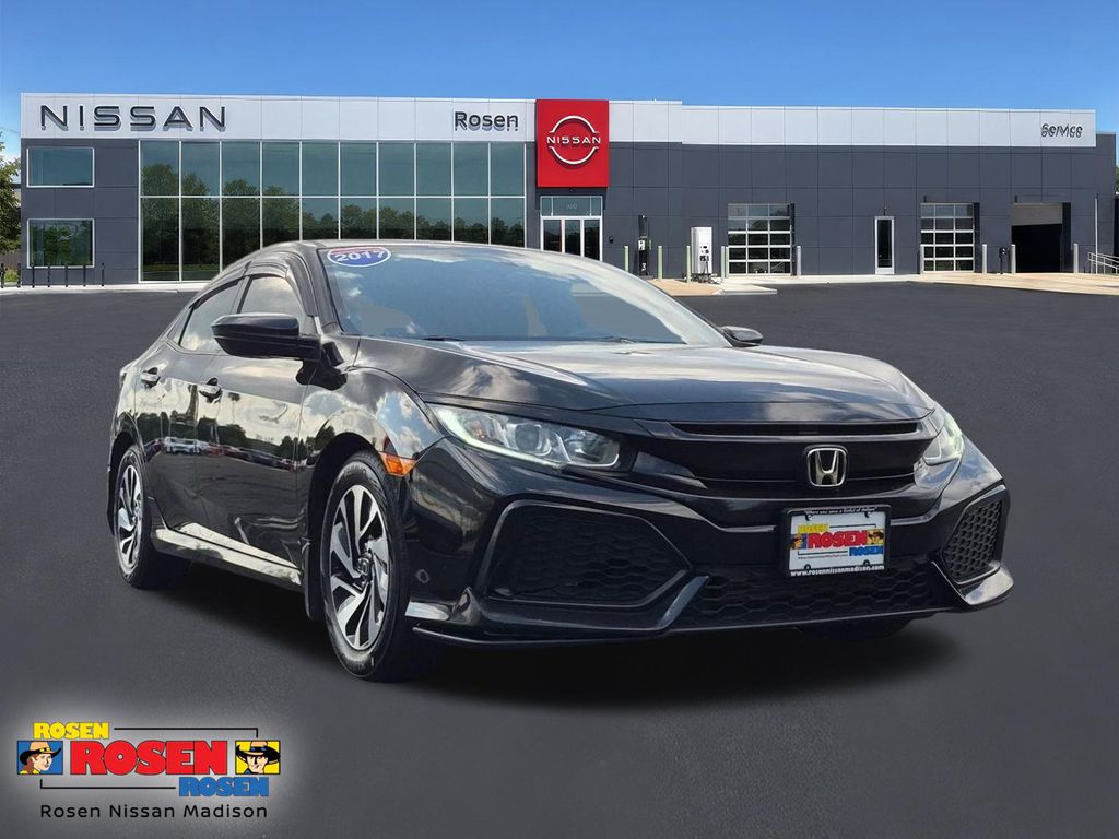 Crystal Black Pearl 2017 Honda Civic Hatchback Hatchback Front-Wheel Drive Continuously Variable Transmission
