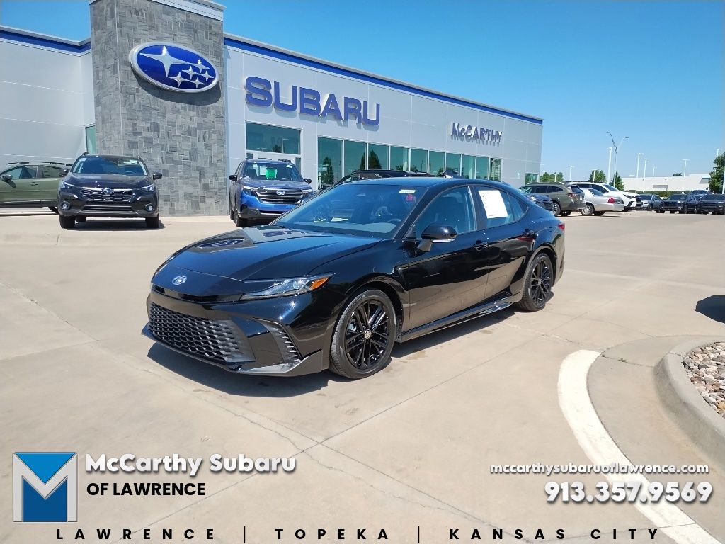 Midnight Black Metallic 2025 Toyota Camry Sedan Front-Wheel Drive Continuously Variable Transmission