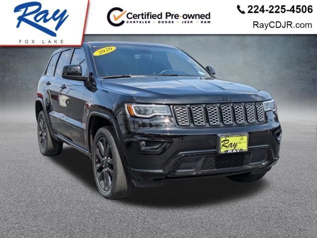 Diamond Black Crystal Pearlcoat 2020 Jeep Grand Cherokee Altitude 4WD SUV / Crossover Four-Wheel Drive 8-Speed Automatic
