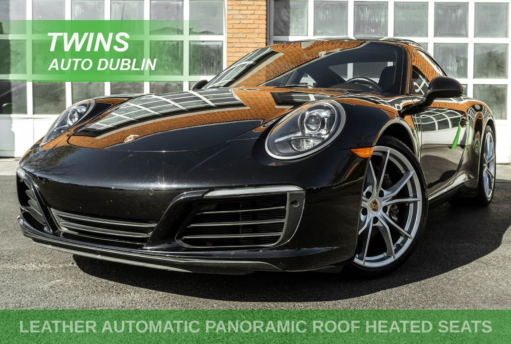 Black 2018 Porsche 911 Coupe Rear-Wheel Drive 7-Speed Automatic