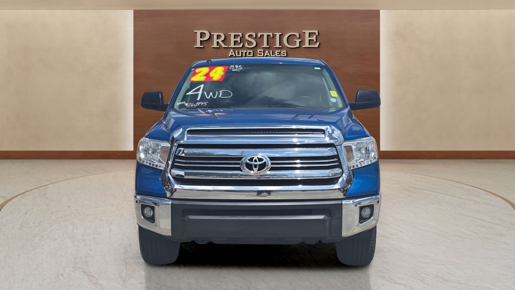 Blue 2016 Toyota Tundra TRD Pro Double Cab 5.7L 4WD Pickup Truck Four-Wheel Drive 6-Speed Automatic Overdrive