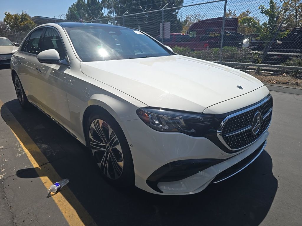 Polar White 2025 Mercedes-Benz E-Class Sedan Rear-Wheel Drive 9-Speed Automatic