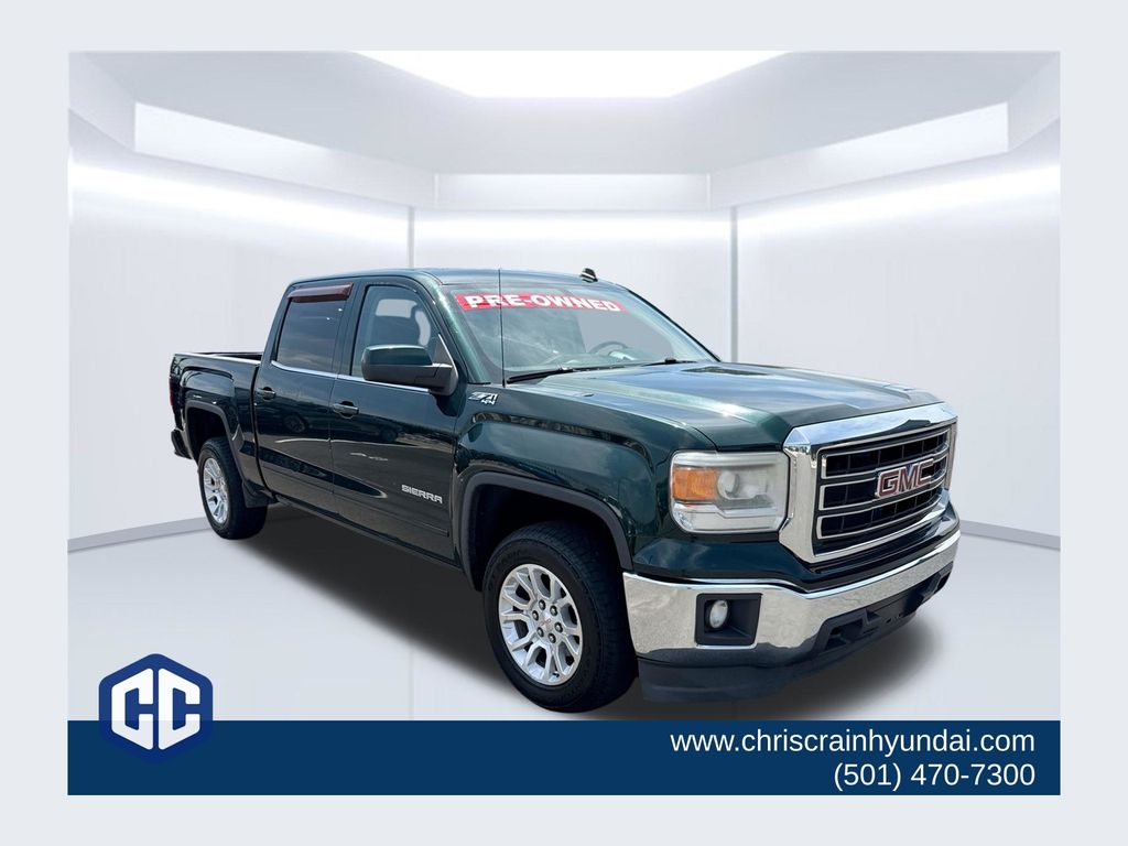 Emerald Green Metallic 2014 GMC Sierra 1500 Pickup Truck Four-Wheel Drive 6-Speed Automatic Overdrive