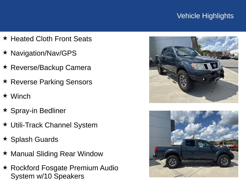 2018 Nissan Frontier PRO-4X