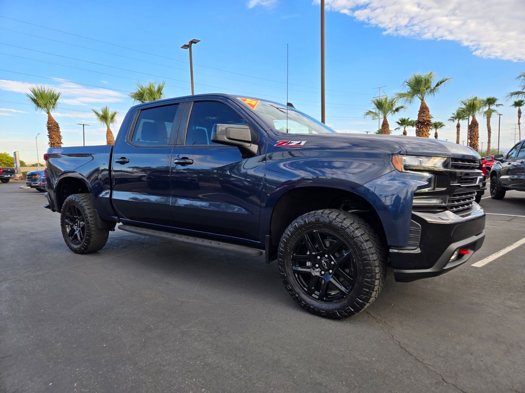 Blue Metallic 2022 Chevrolet Silverado 1500 Pickup Truck Four-Wheel Drive Automatic