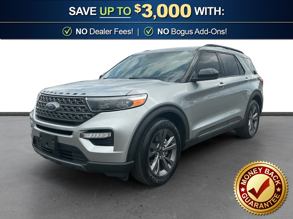 Silver Metallic 2023 Ford Explorer SUV / Crossover Rear-Wheel Drive Automatic