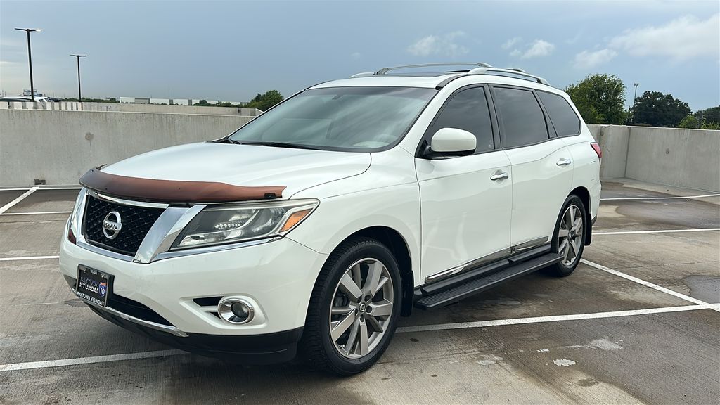 2014 Nissan Pathfinder Platinum White at Toyota of Kenner