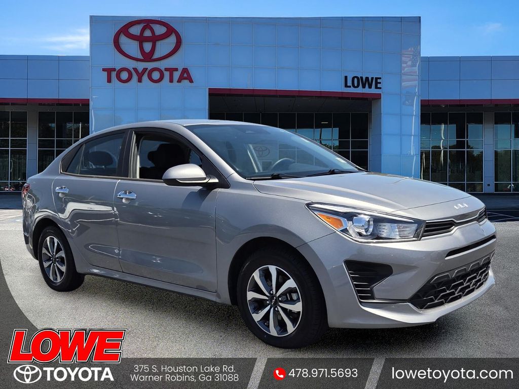 Steel Gray 2023 Kia Rio S FWD Sedan Front-Wheel Drive Continuously Variable Transmission
