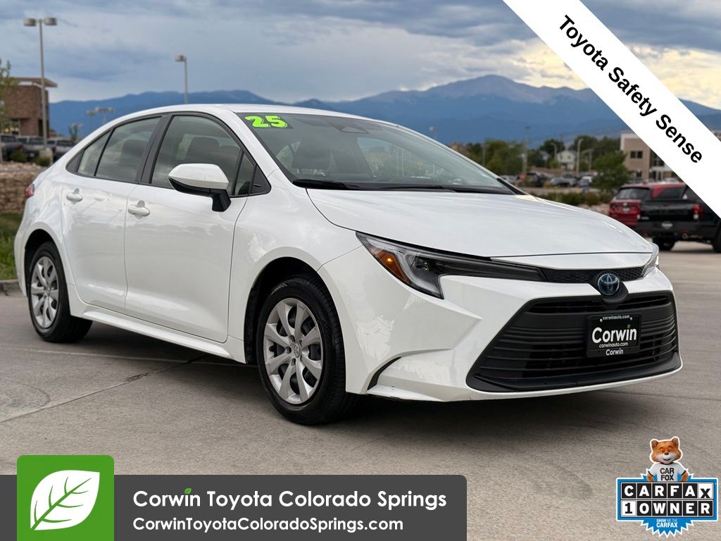 Ice 2025 Toyota Corolla Hybrid Sedan Front-Wheel Drive Continuously Variable Transmission