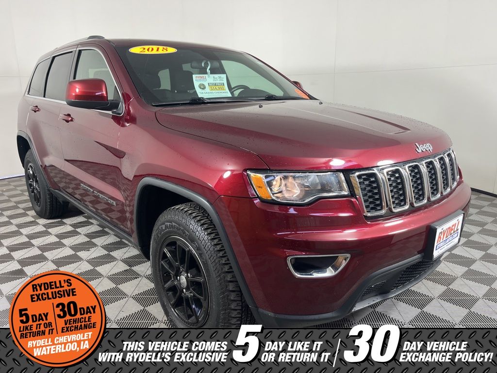 Velvet Red Pearlcoat 2018 Jeep Grand Cherokee Laredo 4WD SUV / Crossover Four-Wheel Drive 8-Speed Automatic