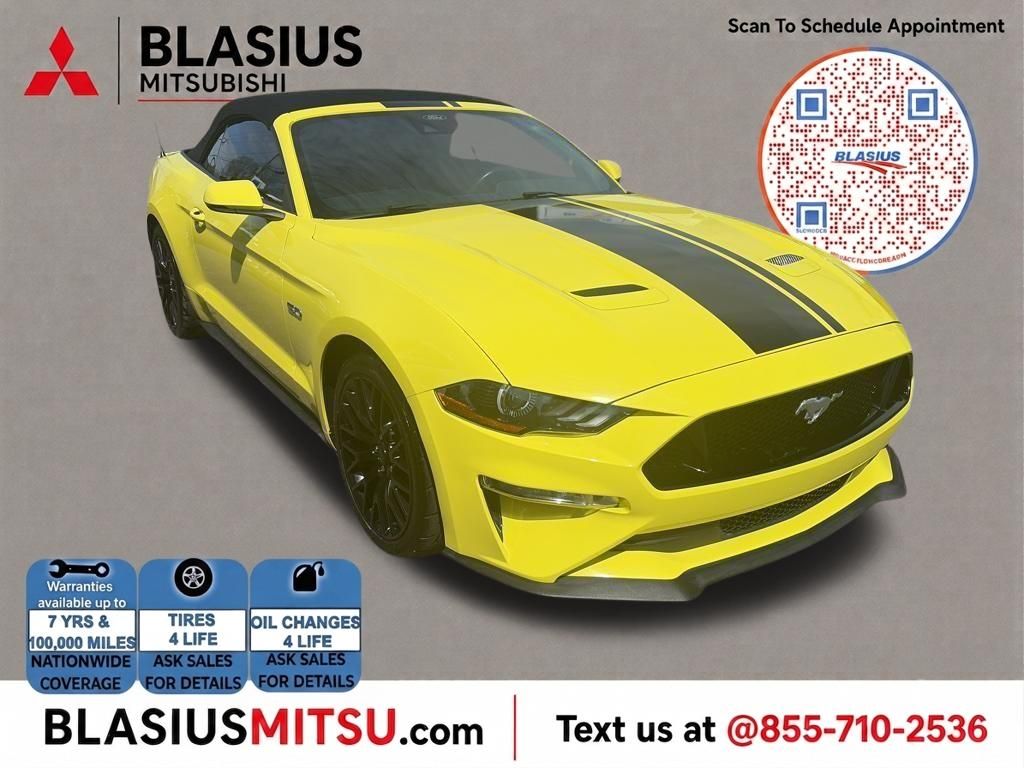 Grabber Yellow 2021 Ford Mustang Convertible Rear-Wheel Drive Automatic