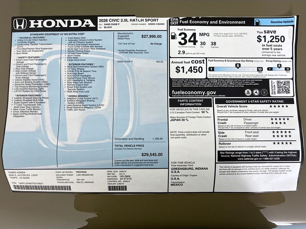 Thumbnail: 2026 Honda Civic - 9
