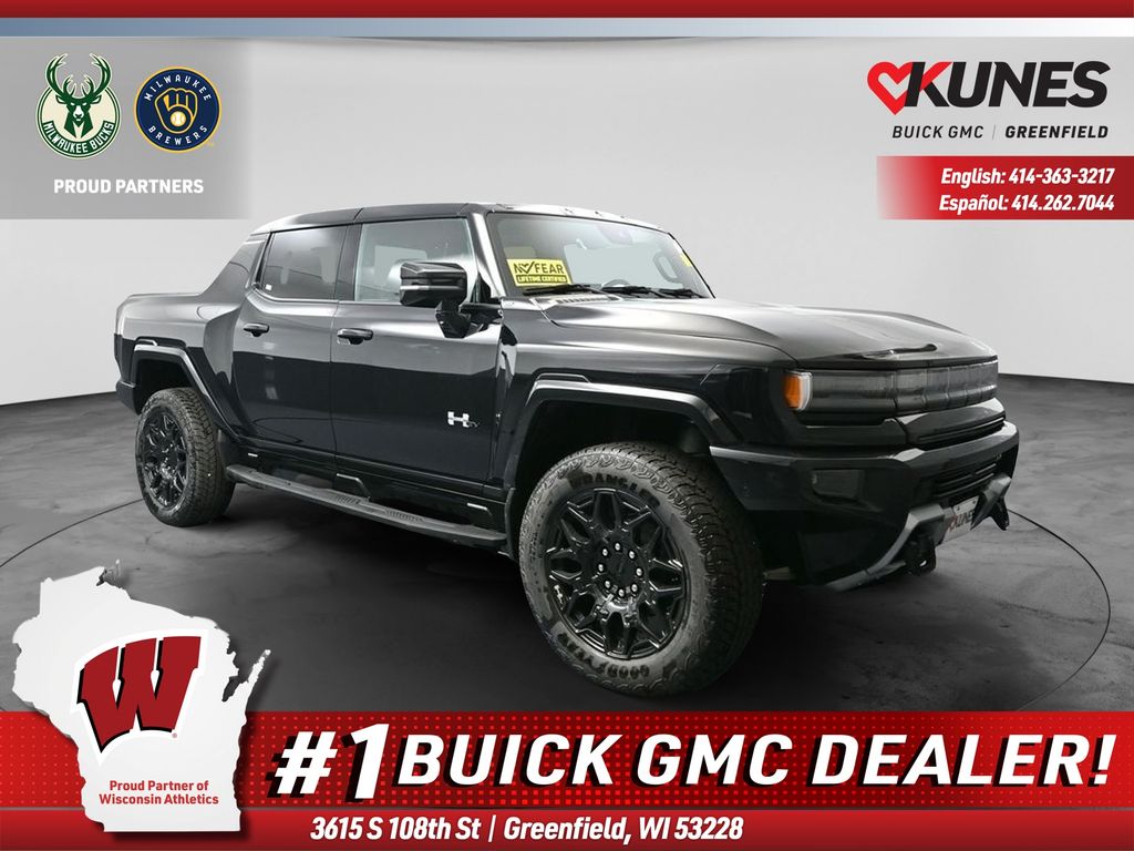 Black 2025 GMC Hummer EV Pickup Pickup Truck All-Wheel Drive 1-Speed Automatic