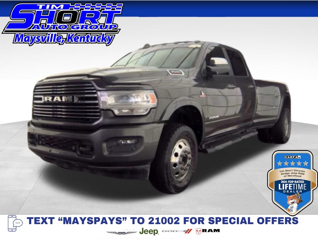 Crystal Metallic 2019 RAM 3500 Pickup Truck Four-Wheel Drive 6-Speed Automatic